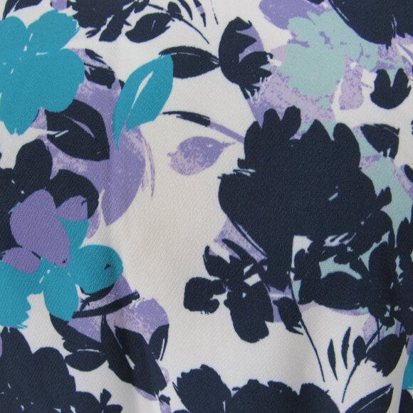 Jessica London Floral Multicolored Sleeveless Fully Lined Sleeveless Sheath Dres - Picture 3 of 9